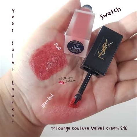 ysl velvet cream 216|ysl beauty new couture.